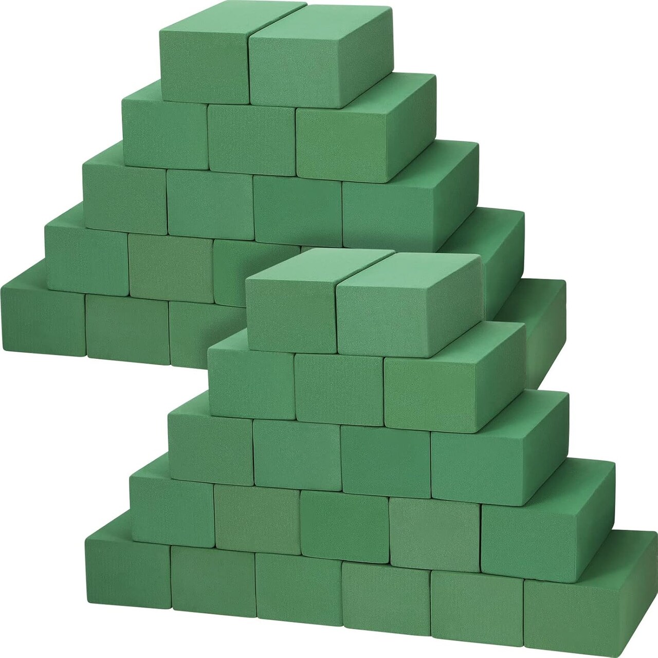 32 Pcs Floral Foam Blocks for Flower Arrangements 7.9 x 3.5 x 2.4 Inches Green Florist Foam Bricks Dry Wet for Fresh or Artificial Flowers Craft Plant for Wedding Garden Decorations